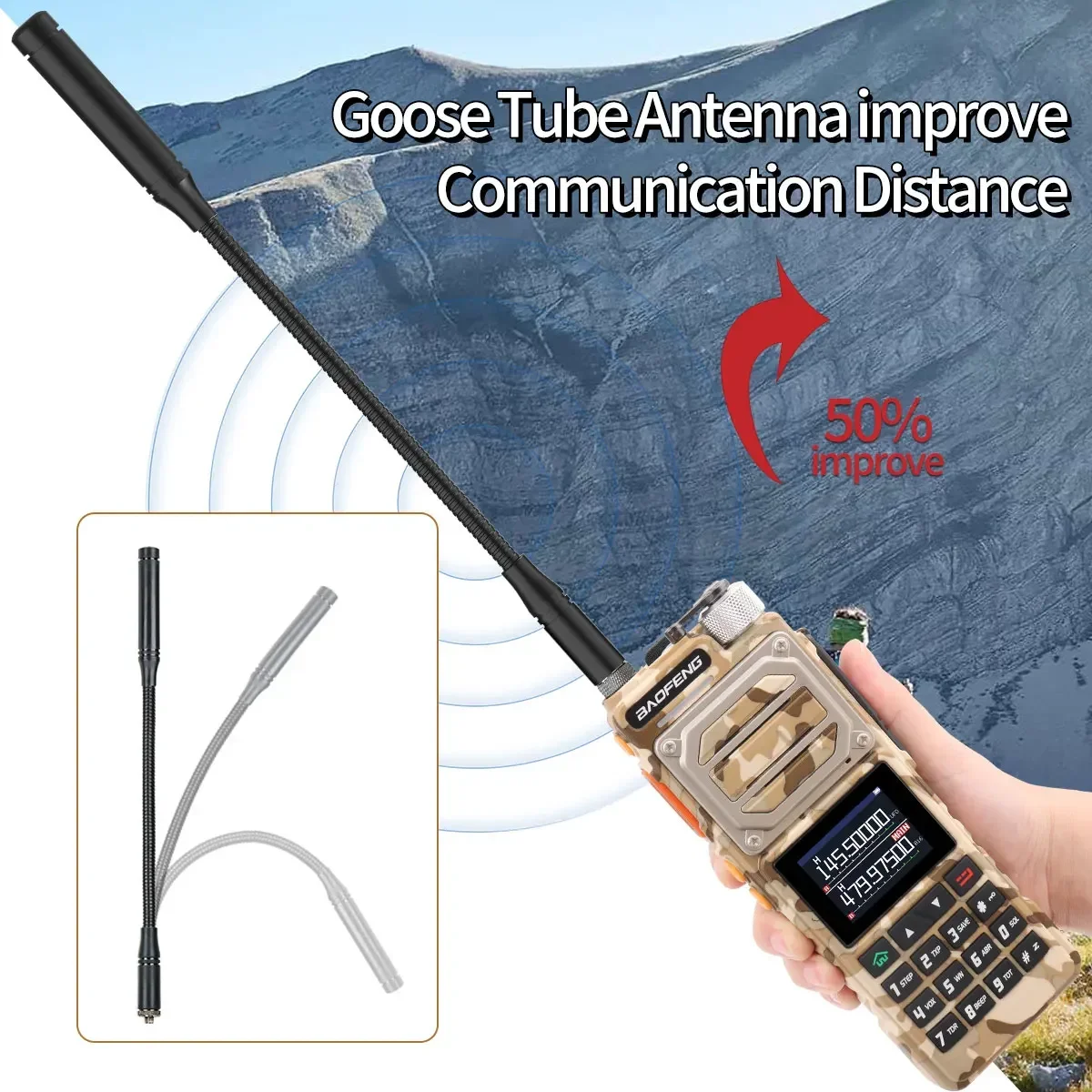 Baofeng UV-25 Walkie Talkie Air Band Long Range UHF VHF AM Wireless Copy Frequency 999CH  NOAA Type-C Charger Ham Two Way Radio