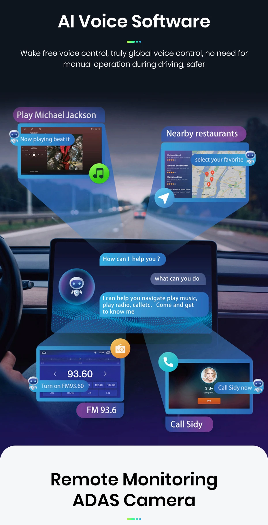 Junsun 11,5 Zoll 2K Touchscreen Kabelloses CarPlay für Apple Universelles Autoradio Android Auto Stereo Multimedia-Videoplayer Intelligente Fahrzeugsysteme 2 Din Autoradio-Haupteinheit GPS-Navigation BT 4G WIFI 8-Kern FM AM DSP RDS SWC DAB – Detail 20