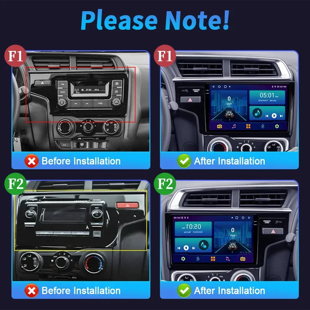 Voor Honda FIT JAZZ 2014 2015 Draadloze Apple CarPlay Autoradio Multimedia Video Player Navigatie Android OS Touch Screen Stereo