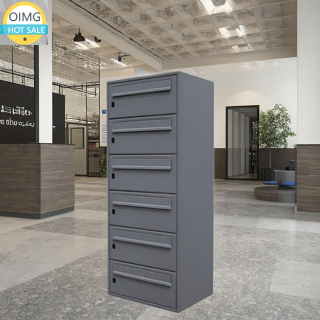 Wholesale Galvanized Steel Waterproof House Apartment Commercial Mailboxes Lockable Metal Key Box Wall Mounted Mailbox