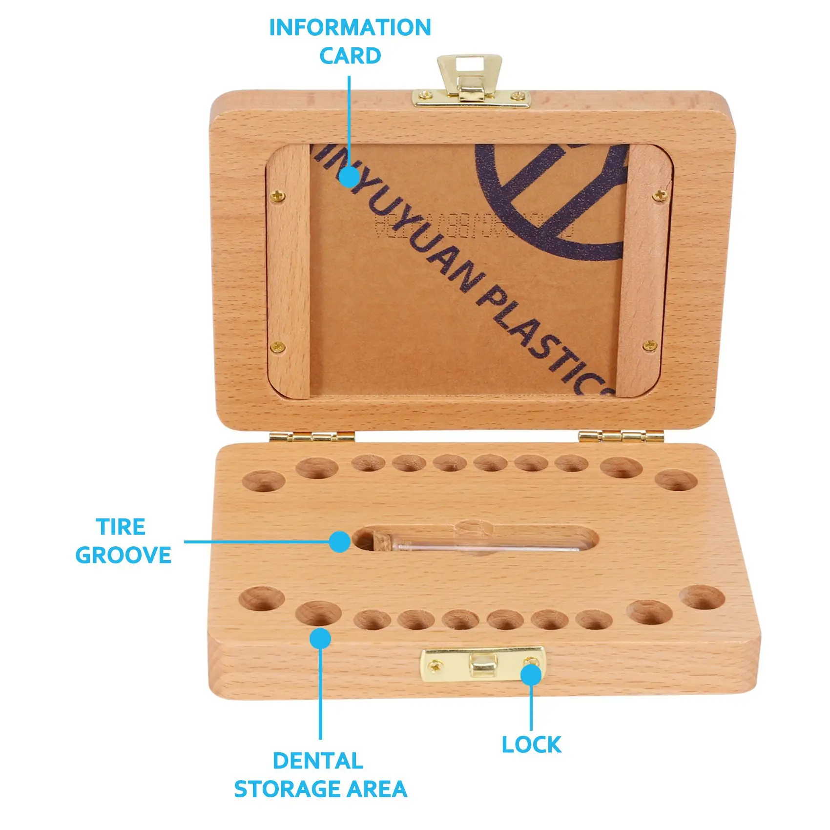 A07I Tooth Keepsake Box, Baby Teeth Box Milk Teeth Save Organizer Kit, Tooth Collection With Photo Frame Memory Storage Souvenir