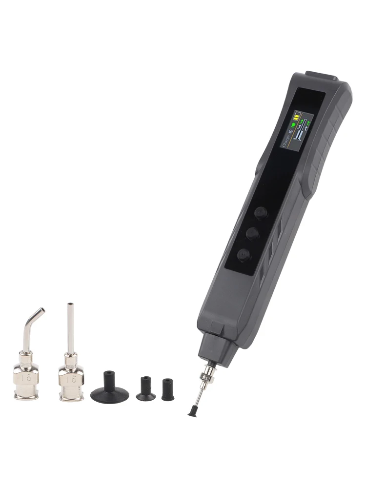 HR35 Electric Vacuum Pen With TFT Display For IC Chip Pickup ESD Safe Desoldering Tool Electronics Repair Kit