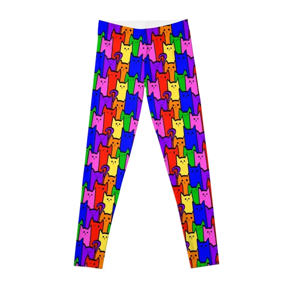 

Rainbow Cat Print Leggings leggins push up woman sports for joggers for Legging sexy woman Womens Leggings