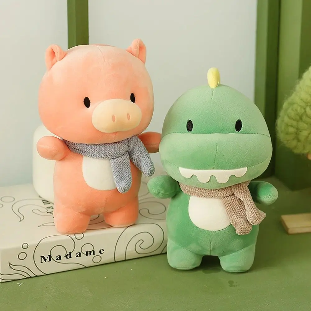 Presente dos desenhos animados animal decoração de casa bonecas animais super macio porco pelúcia boneca hipopótamo travesseiro de pelúcia leão brinquedo de pelúcia dnosaur brinquedos de pelúcia