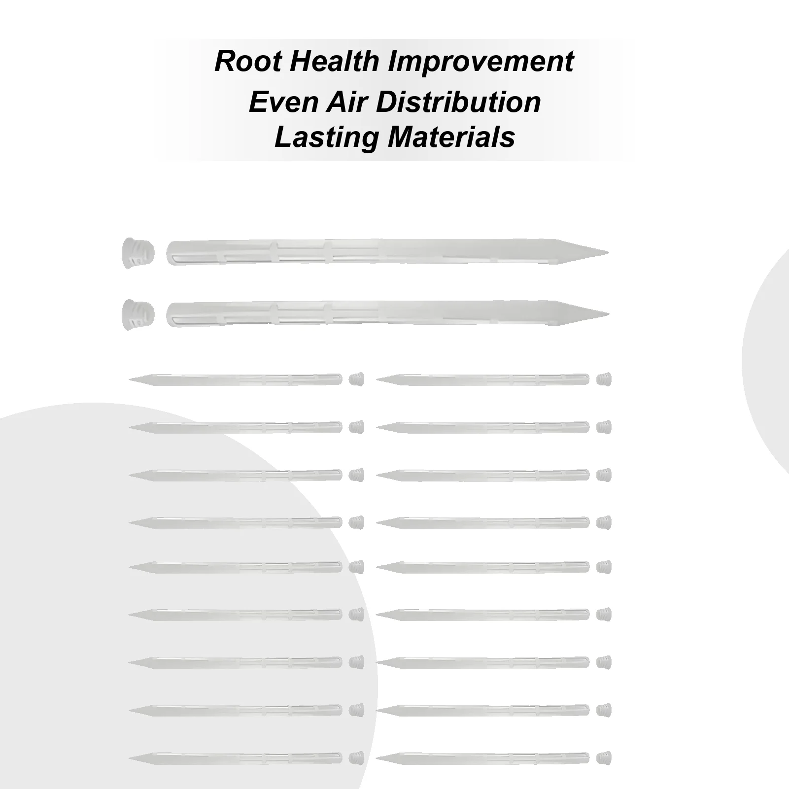 

Plant Aeration Tubes 20-Piece Soil Aeration Tubes 9.8 Inches Prevent Overwatering Ventilation Sticks For Vegetable Garden Tomato