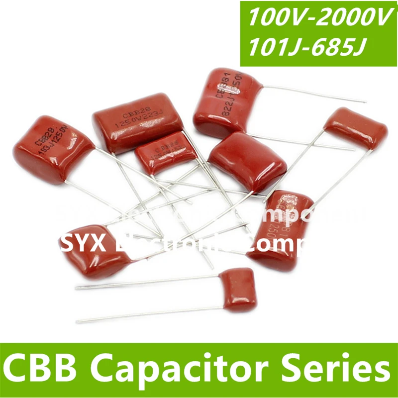 10 قطعة 1250 فولت 1600 فولت 2000 فولت مصرف البحرين المركزي فيلم مكثف 102j 103J 104J 124J 153j 222 223 224 332 334 472 473 474 475 562 682j 683j #1