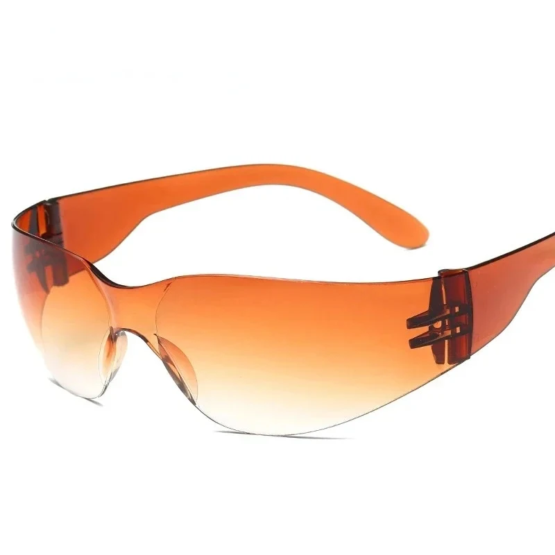 New Sunglasses Women Luxury Brand Fashion One Piece Male Eyewear Rimless Frameless UV400 Frame Sun Glasses Men