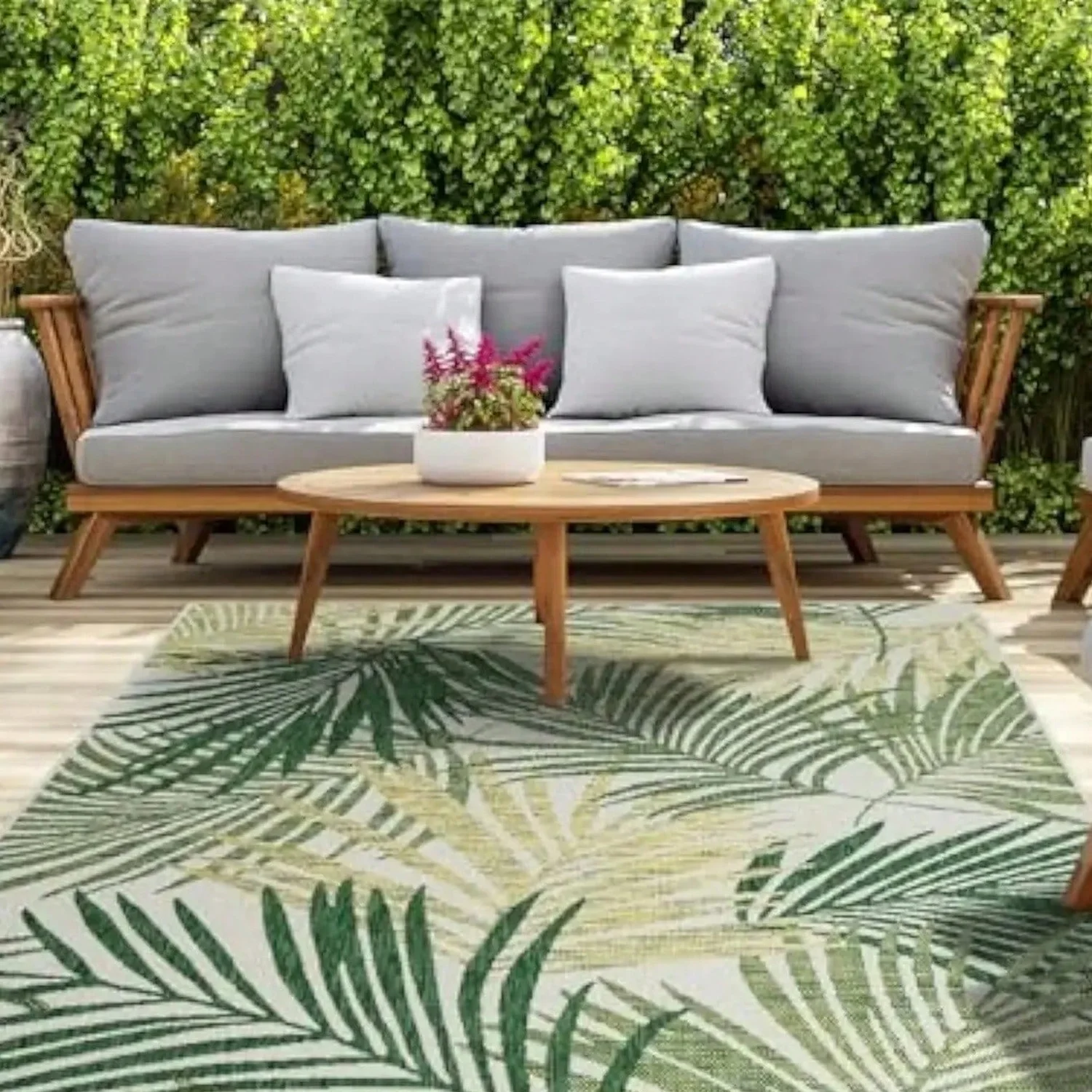 Summer Outdoor Carpet, Non-Slip Mat for Camping and Picnics, Washable Patio Deck Carpet, Home Decoration.