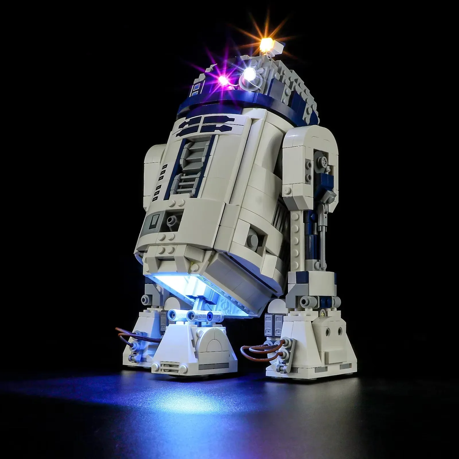 (Blocks not included) 5V LED Lighting for 75379 R2-D2 Light Up your Building Blocks With battery box