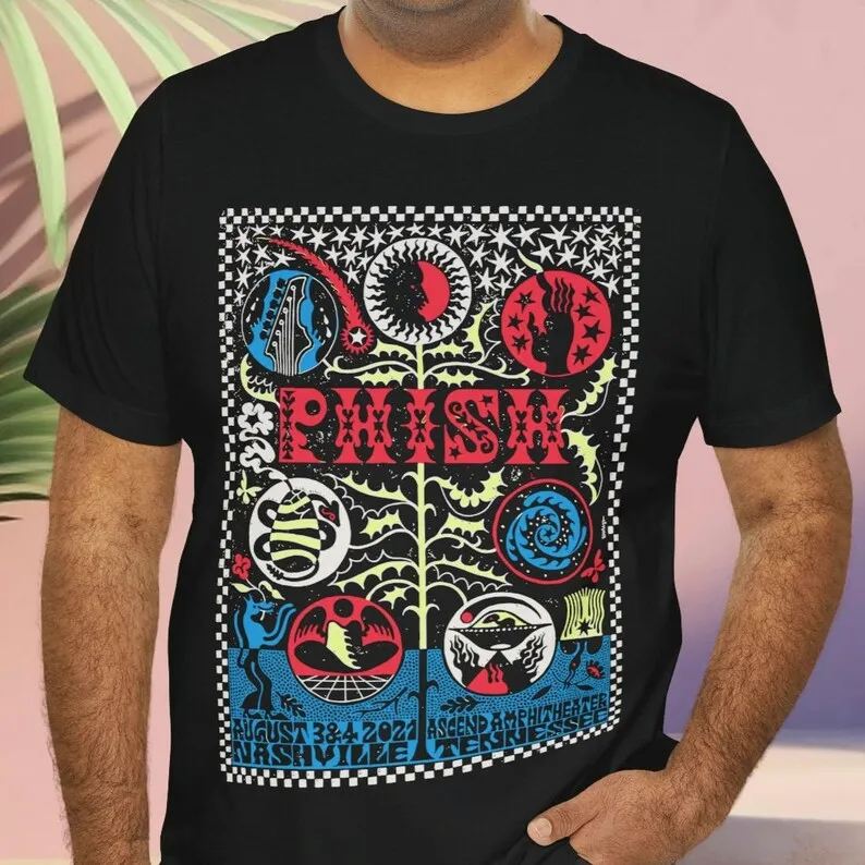 Aesthetic Phish Band Rock Music Graphic Unisex Short Sleeve T-Shirt