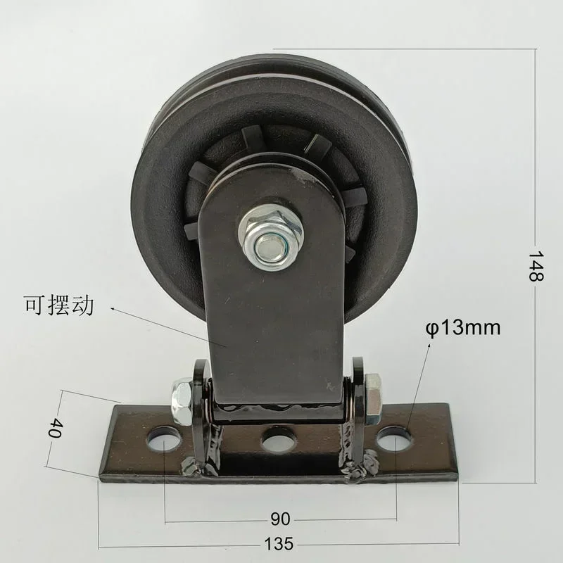 Home Swivel Bearing Wheels For Pull Down Machine Pulley Cable System Gym Fitness Swivel Silent Pulleys With Clips