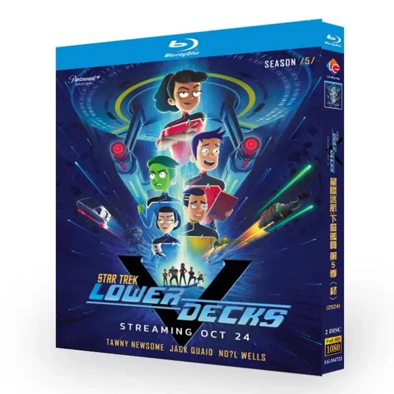 

Star Trek Lower Decks Season 5 Blu-ray High Definition Animated BD Disc CD Box