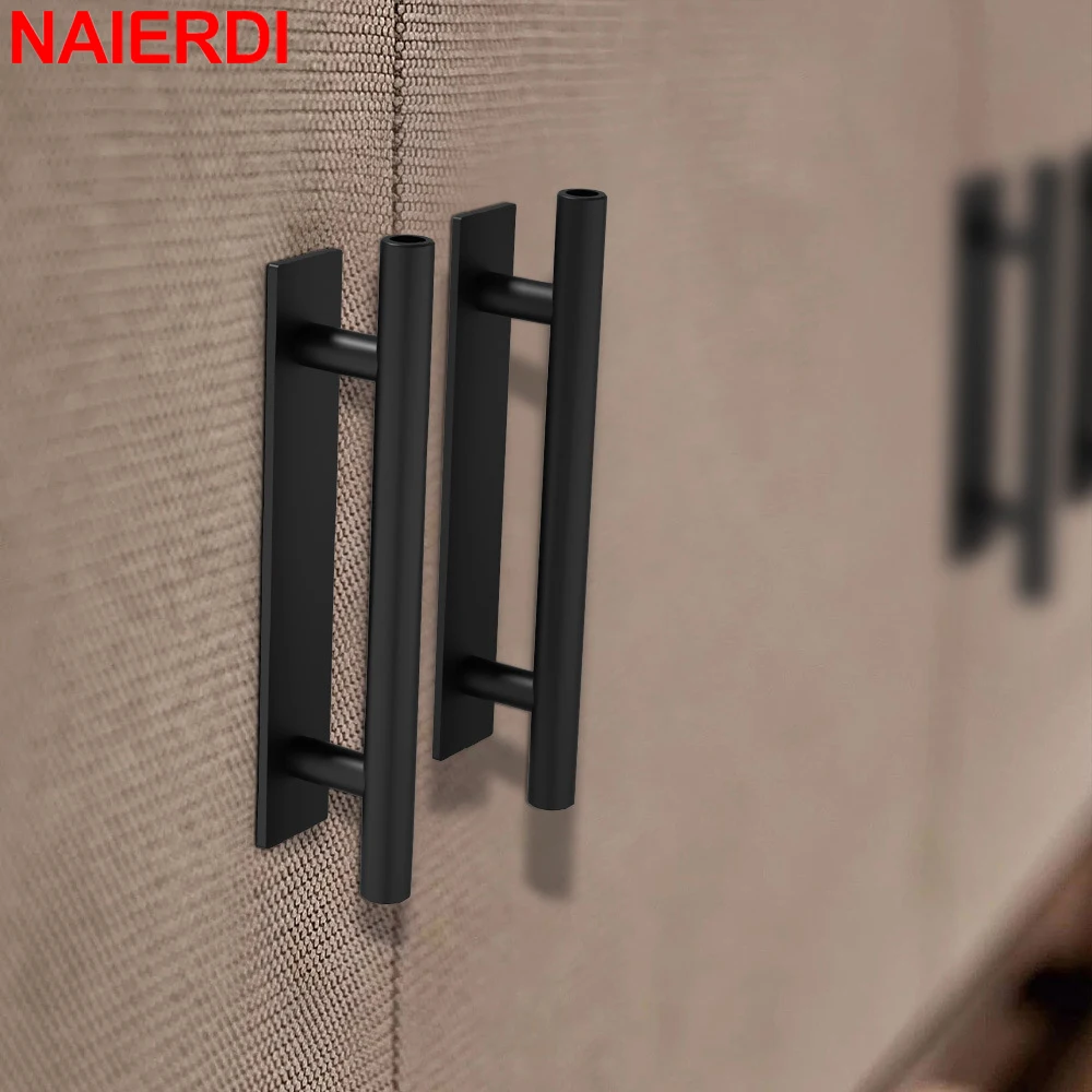 NAIERDI Self Adhesive Door Handle Wood Grain No Drill Cabinet Pulls ABS Nail-Free Drawer Knob for Kitchen Furniture Sliding Door