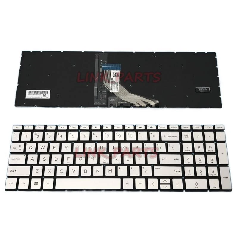 NEW US English Keyboard For HP Home 15-da0000 15-da1000 15t-da0000 Backlit Silver Laptop Keyboard