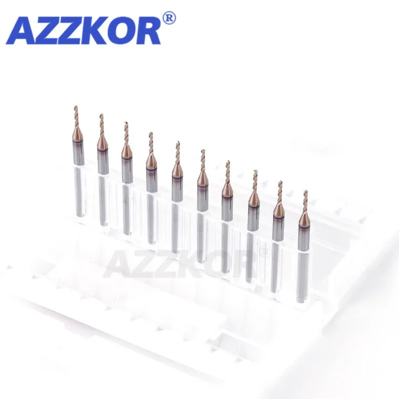 Broca de acero de tungsteno súper dura, punzonado de acero inoxidable fijo, taladro monolítico sólido con mango de 3mm para máquina de torno CNC
