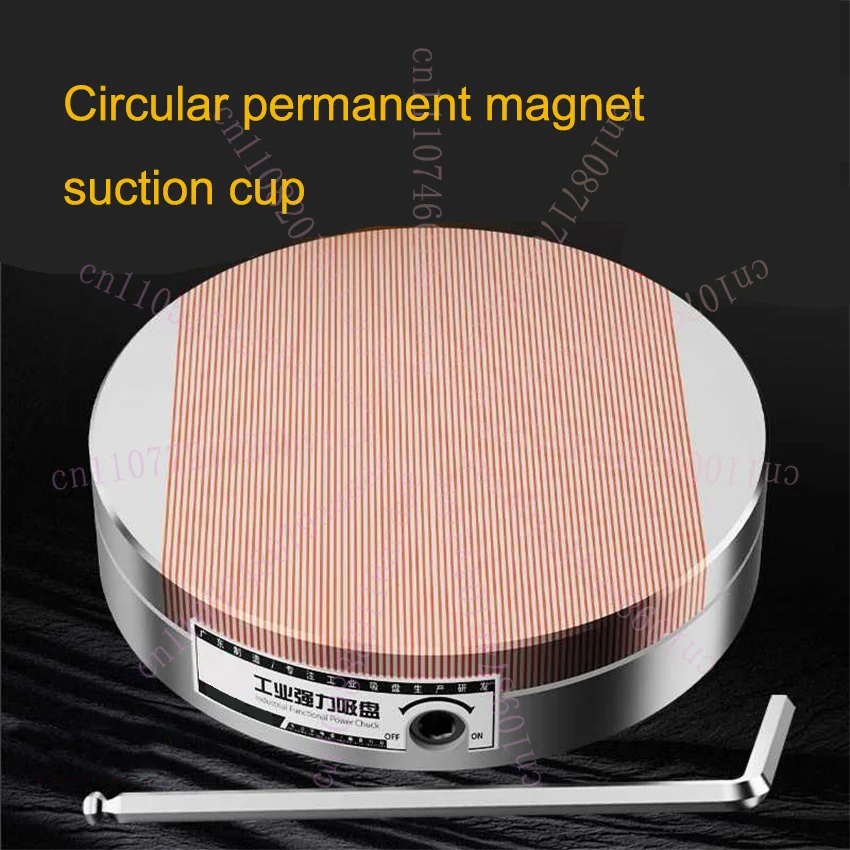 

100mm Circular Permanent Magnet Suction Cup Permanent Magnetic Chuck Circular Grinding Disk for Machine Tools Lathes/Grinders