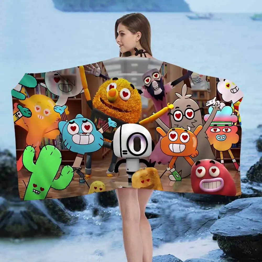The A-Amazing Funny W-world Of Gumball Microfiber Beach Towel Absorbent Quick dry Soft Yoga Swimming Resort Mountain Towel