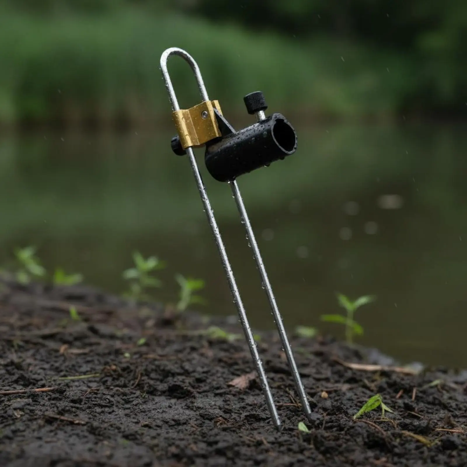 

Fishing Rod Ground Stake Fishing Rod Ground Stand Long-Lasting Portable for Lakeside