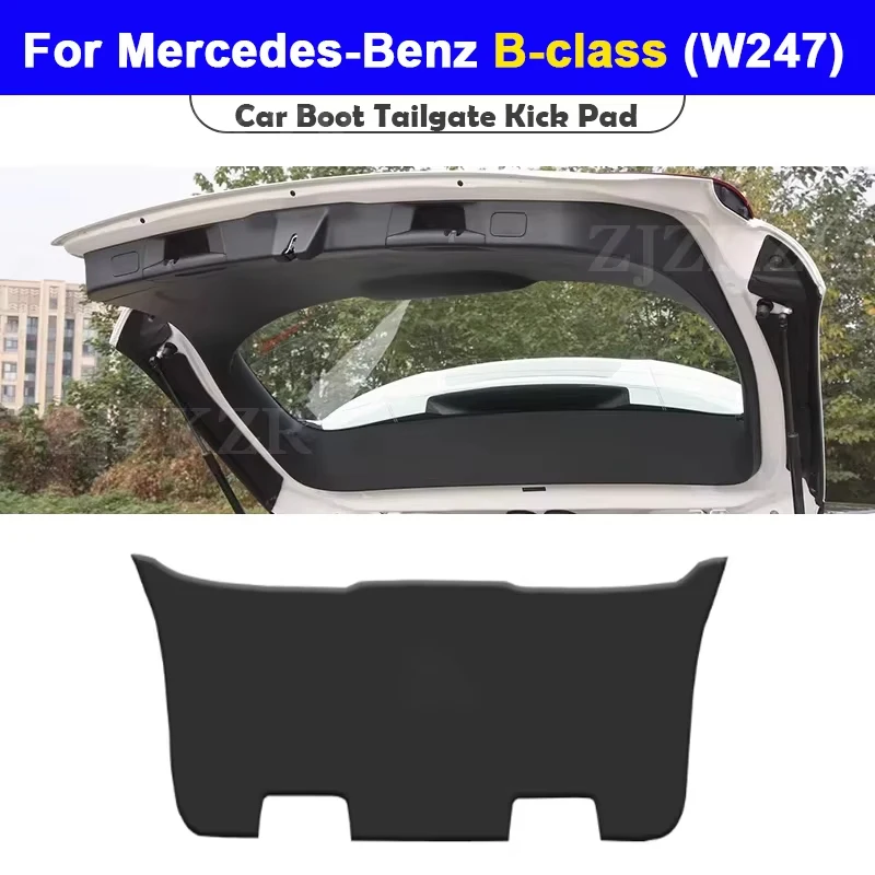 

For Mercedes-Benz B-class W247 2020-2025 Trunk Tailgate Guard Pad Leather Rear Trunk Door Protective Car Interior Accessories