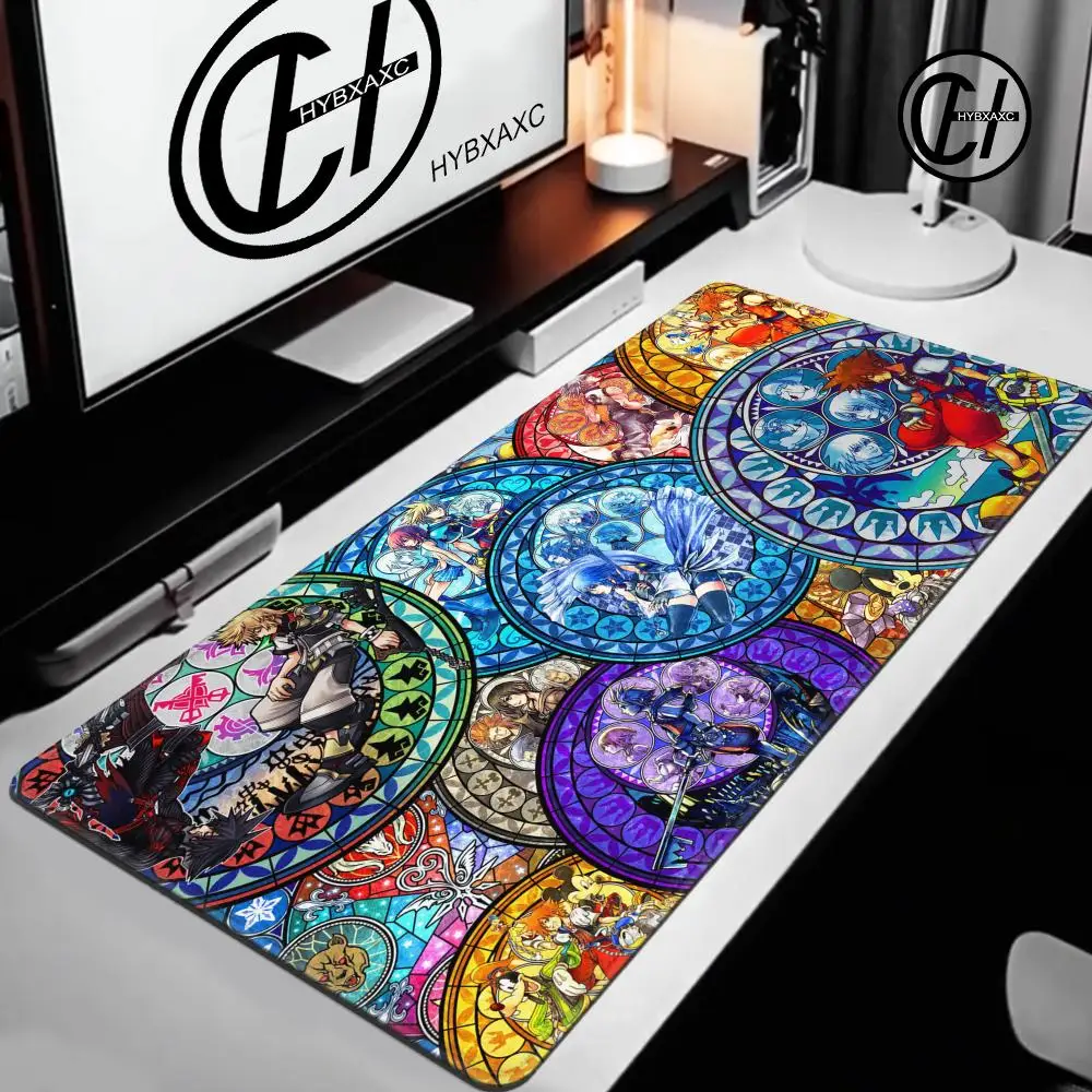 Games K-Kingdom Hearts Mousepad HD Printing Computer Gamers Locking Edge Non-slip Mouse Pad XXL90x40cm Keyboard PC Desk Pad