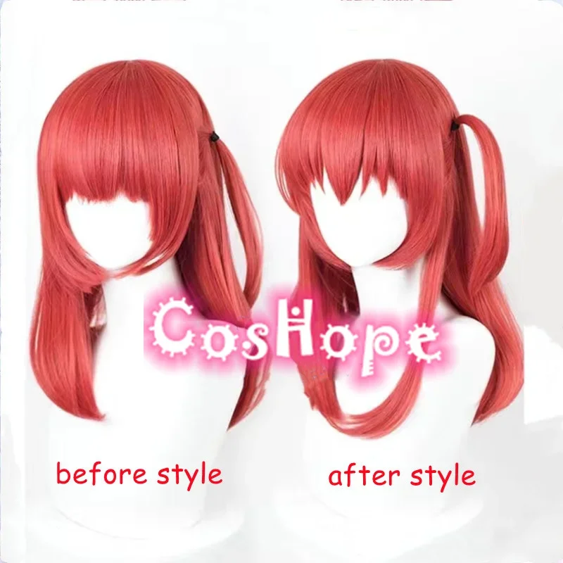 Anime Kita Ikuyo Cosplay Wig 50cm Pre Styled Red Wig Cosplay Anime Cosplay Wigs Heat Resistant Synthetic Wigs