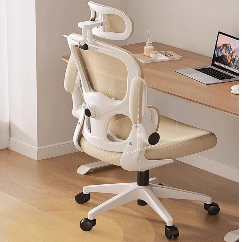 

Swivel Lazy Bedroom Office Chair Ergonomic Rolling Office Chair Boss Lounge Armchair Accent Chaise De Bureaux Home Furniture