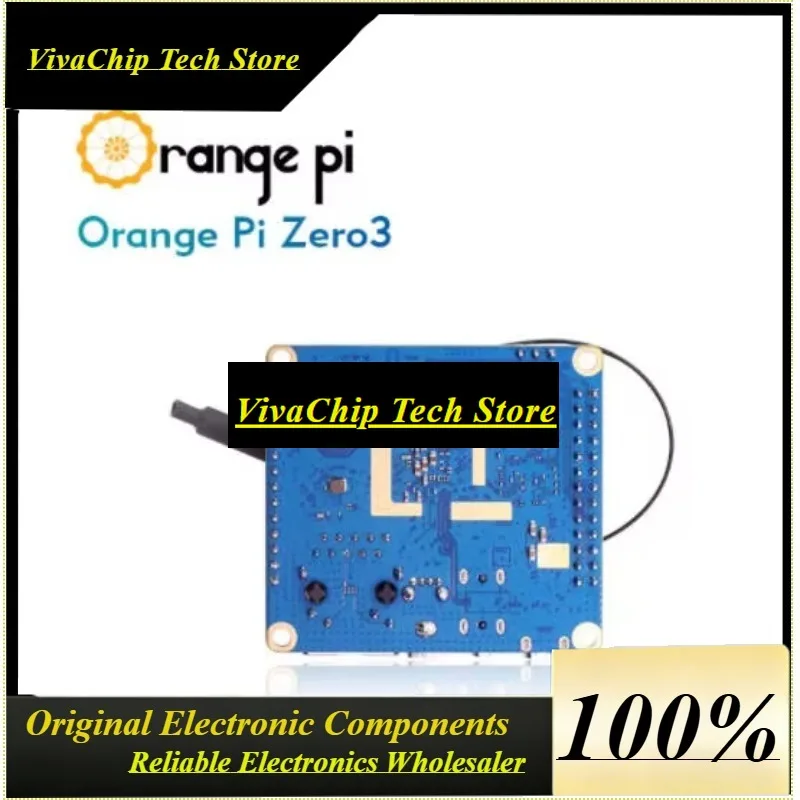VivaOrange Pi Zero 3 Allwinner H618 64-Bit WiFi 5 + BT5.0 LPDDR4 16MB SPI Flash Gigabit Ethernet Android 12 TV Ubuntu 22 OS