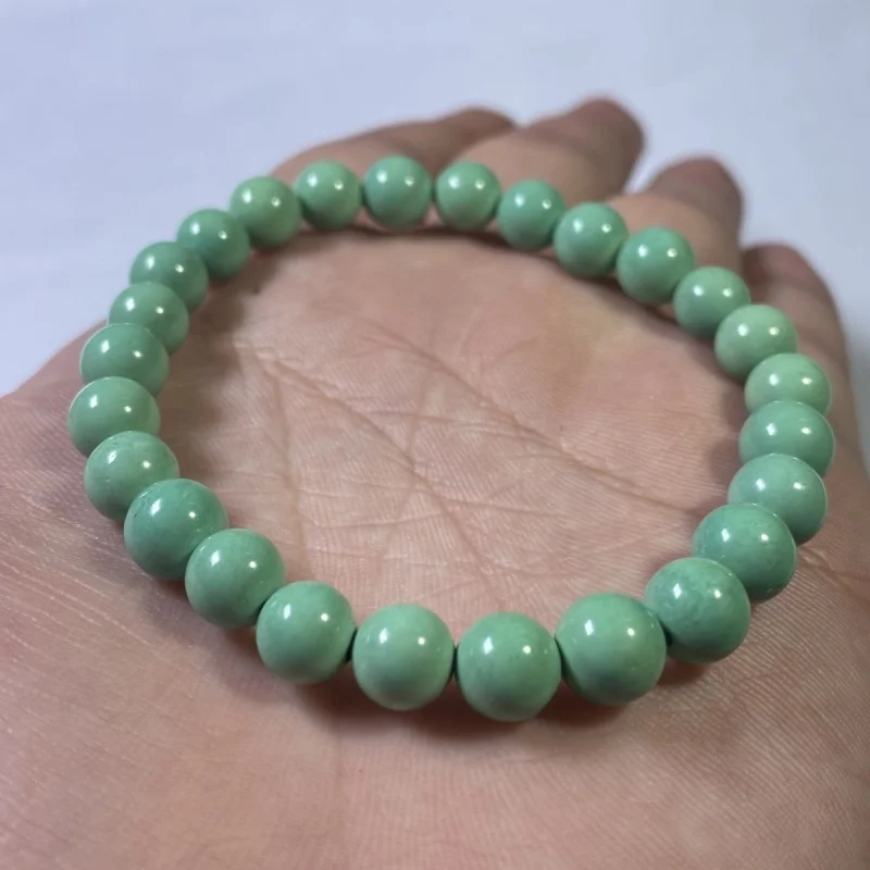 

Натуральный бирюзовый браслет из Шияня, Хубэй, одинарный, мягкий и гибкий, аксессуар для женщин и мужчин.
