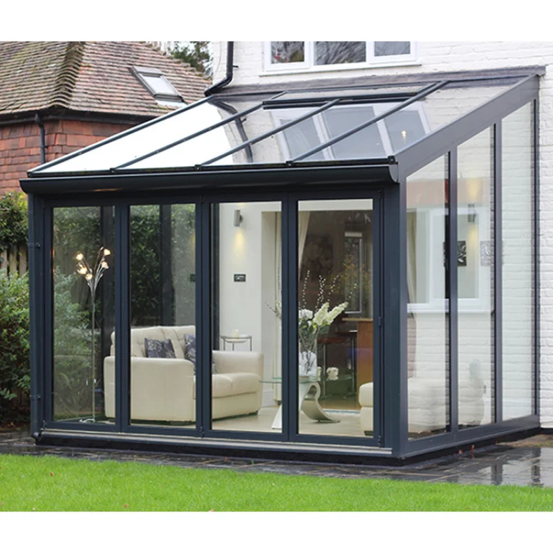 custom.Customized Thermal-break Soundproof  Residential Room Outdoor Aluminum and Glass Sunroom Solarium
