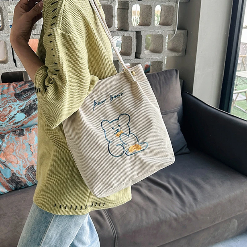 

Сумка для студентов, весна-лето, художественная бархатная сумка, женская сумка на одно плечо, новая вельветовая женская сумка