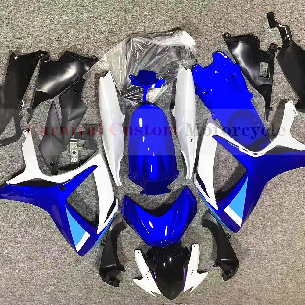 High Quality Blue Plastic Injection Mold Motorcycle Fairing Kit For Suzuki GSXR 600 750 2006 GSXR600 GSXR750 K6 K7