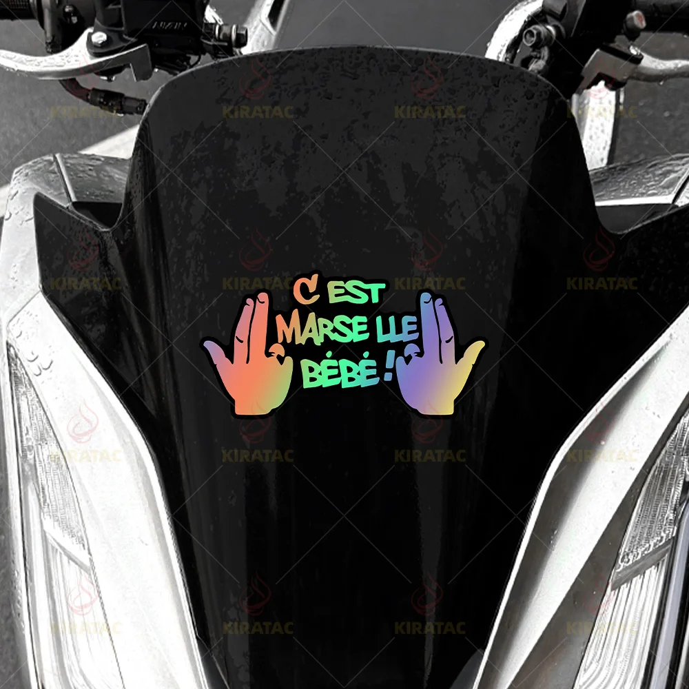 1Pc French Style Marseille Waterproof Vinyl Sticker Decal for Motorcycle Tank Body Window
