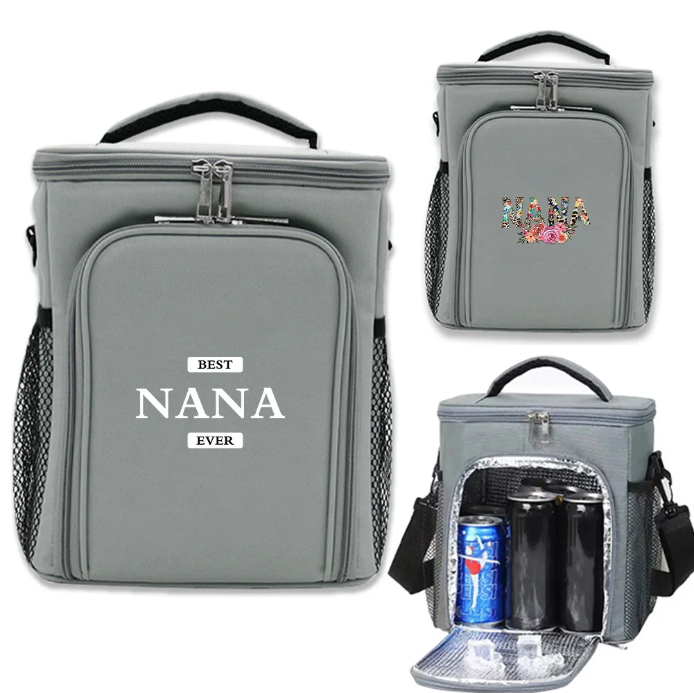 

Ice Pack Lunch Bag Thermal Cooler Bag Food Delivery Box Nana Printing Series Large Capacity Insulated Picnic Lunch Case