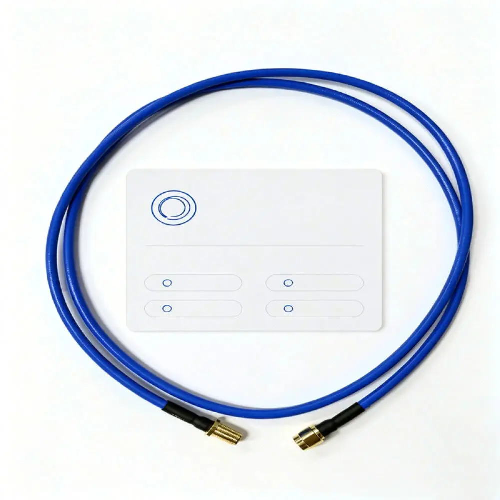 High Quality RG402 Cable 1M Blue Semi Flexible SMA Male To SMA Female RF Coaxial Wire Industrial Signal Adapter