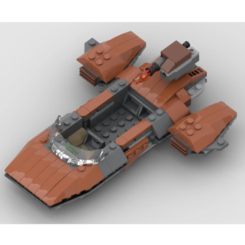 160pcs MOC Orange Sorosuub Hover Speeder Star Battle Building Blocks Christmas Gift Creative Learning and Assembly Kit to Develo