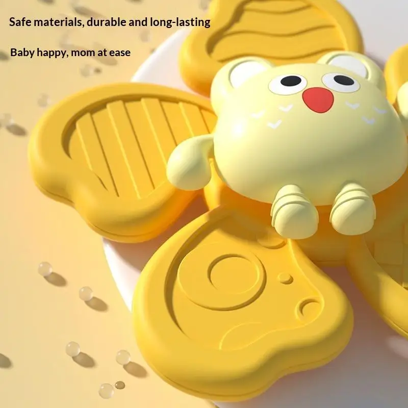 【BS】Children High Chair Toys Suction Cup Spinner Dining Table Rattles Fidget Educational Montessori Calming Travel Toy Gift