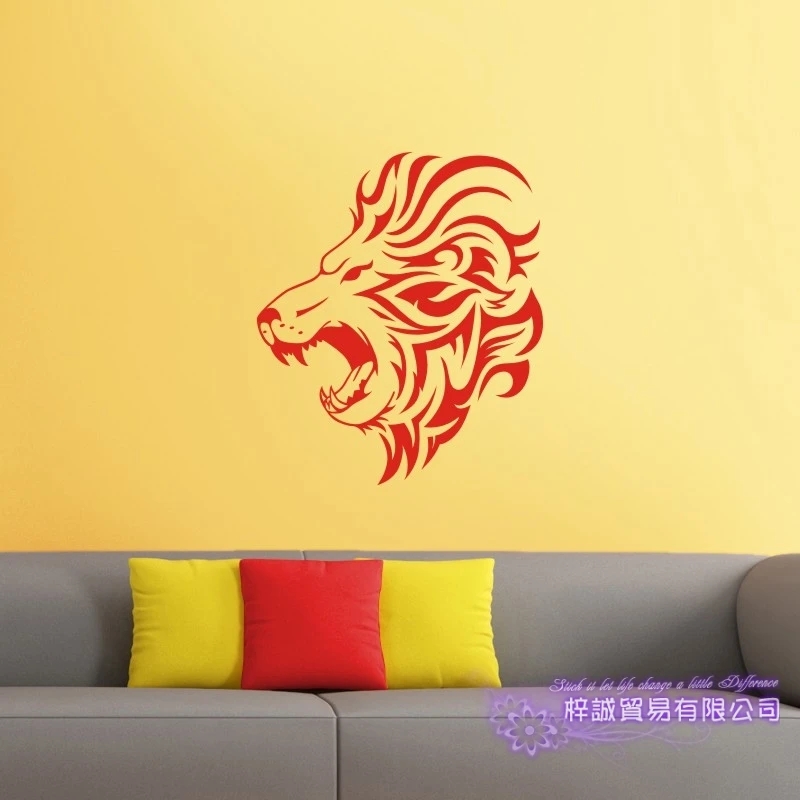 

Lion Wall Sticker Decal Posters Vinyl Wall Art Decals Decal Decor Mural Wild Animal Sticker Lion Car Sticker