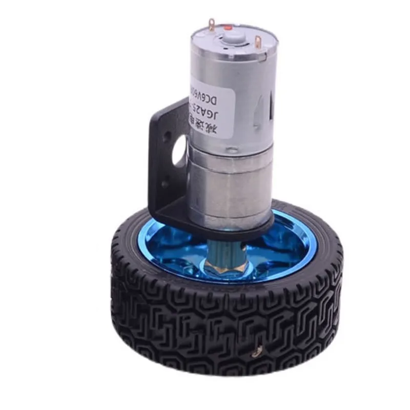25mm High Torque 12v DC Gear Motor Set With 65MM Wheel