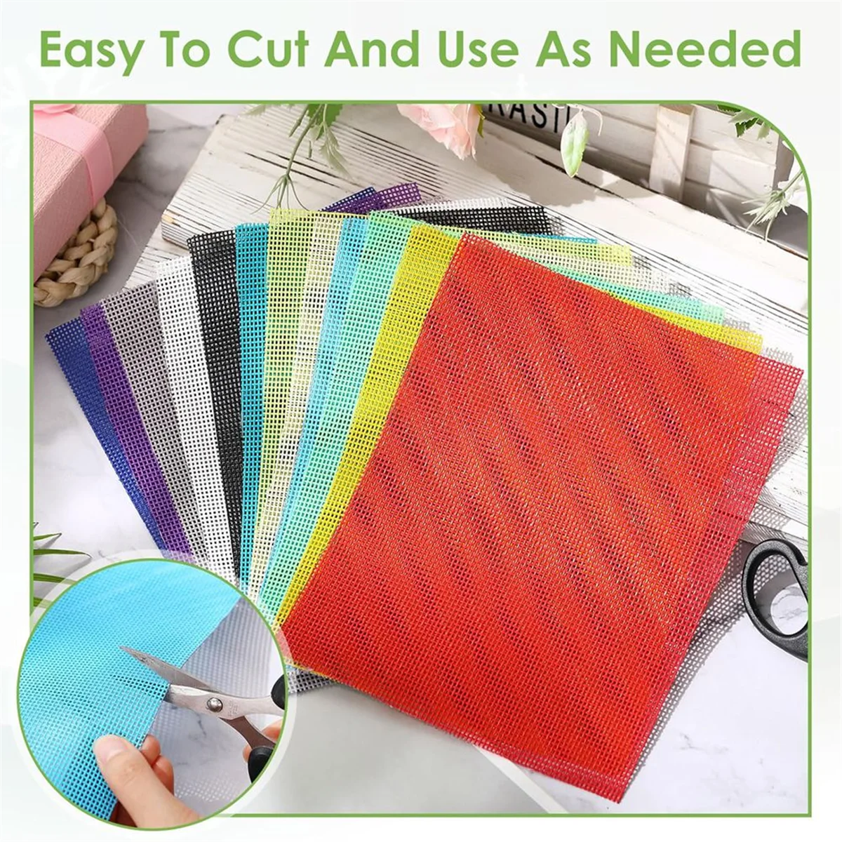 24 ชิ้นตาข่าย 7.9x5.9 นิ้ว DIY Therian หน้ากากวัสดุชุดพลาสติกตาข่ายแผ่นสําหรับ DIY หัตถกรรม make ชุด