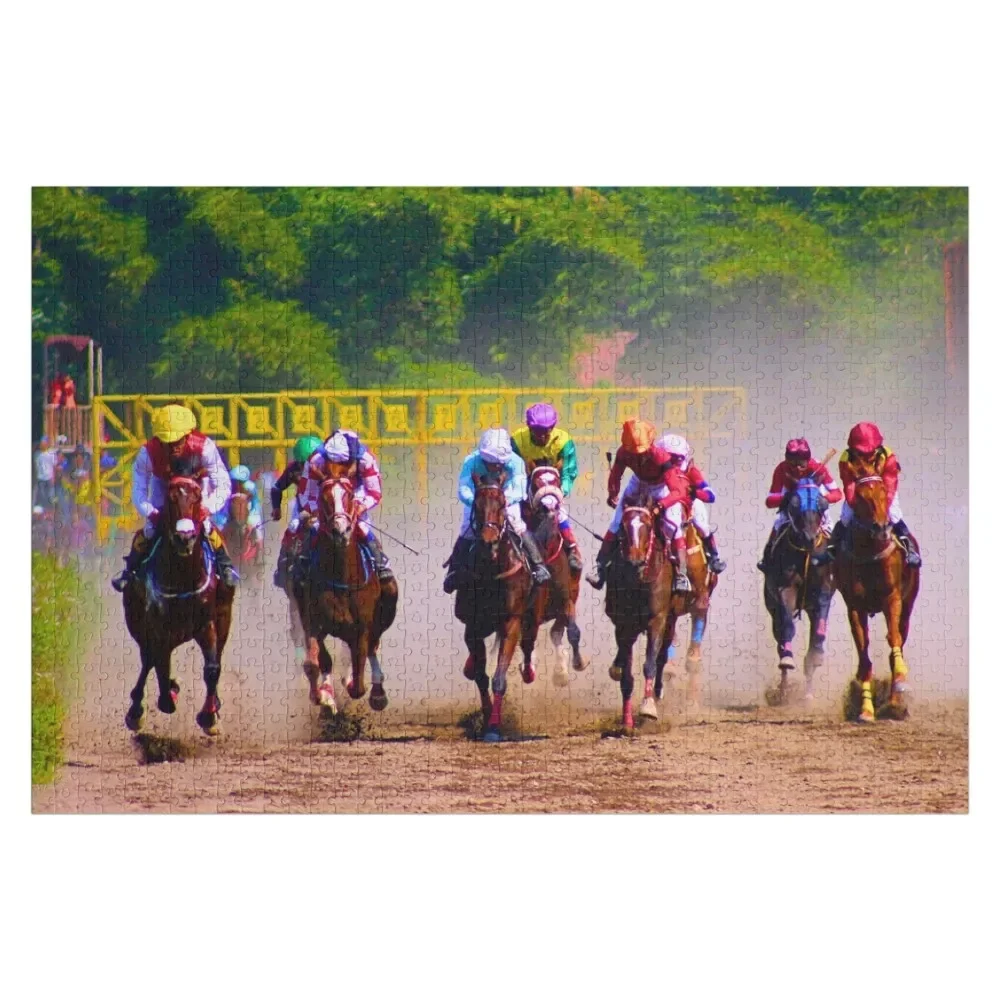 

Kentucky Derby Preakness Belmont Triple Crown Horse Racing Photograph Jigsaw Puzzle Picture Anime Children Puzzle