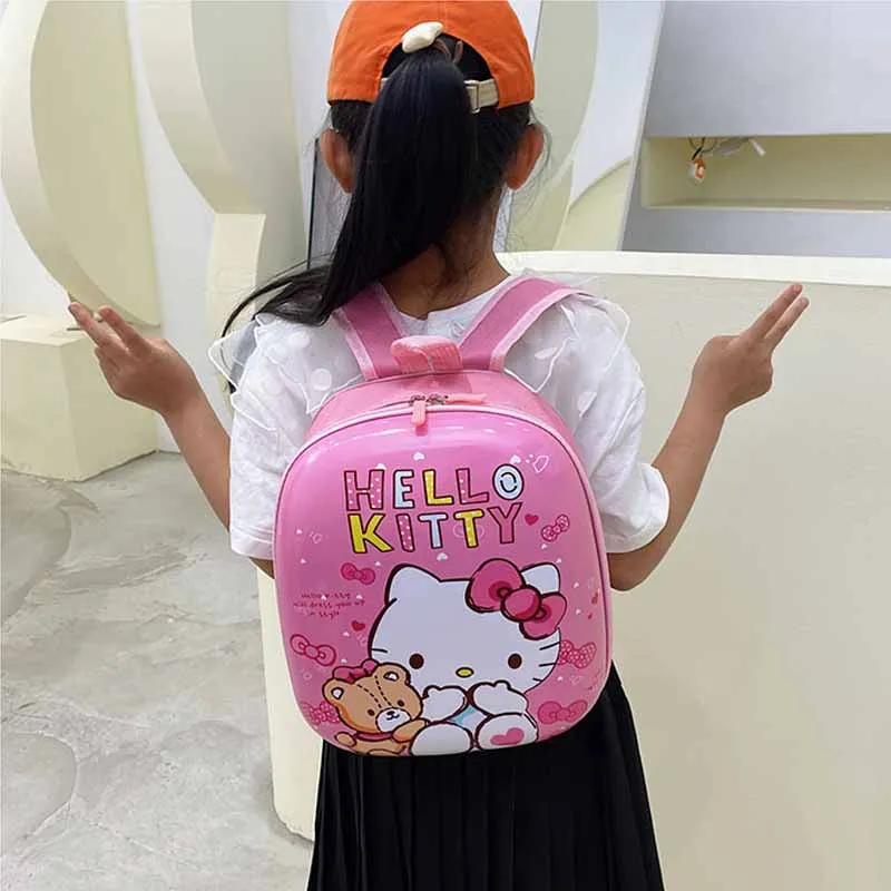 Disney Cartoon Spiderman Boys Children\'s Backpack Sofia School Bag Cute Kitty Girl Baby Backpack Cartoon Egg Shell Bags