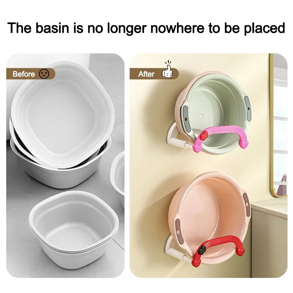 Scalable Washbasin Rack Waterproof Self-adhesive Washbasin Storage Holder Multifunctional Dopamine Drain Rack for Bathroom