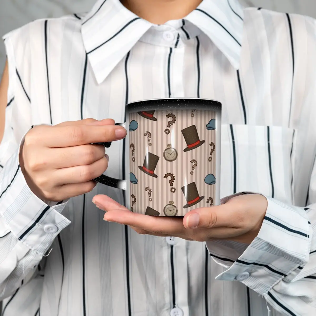 Professor Layton Repeated Mug Funny Ceramic Coffee Cups Tea Mugs Milk Cup Drinkware Gifts for Woman Man