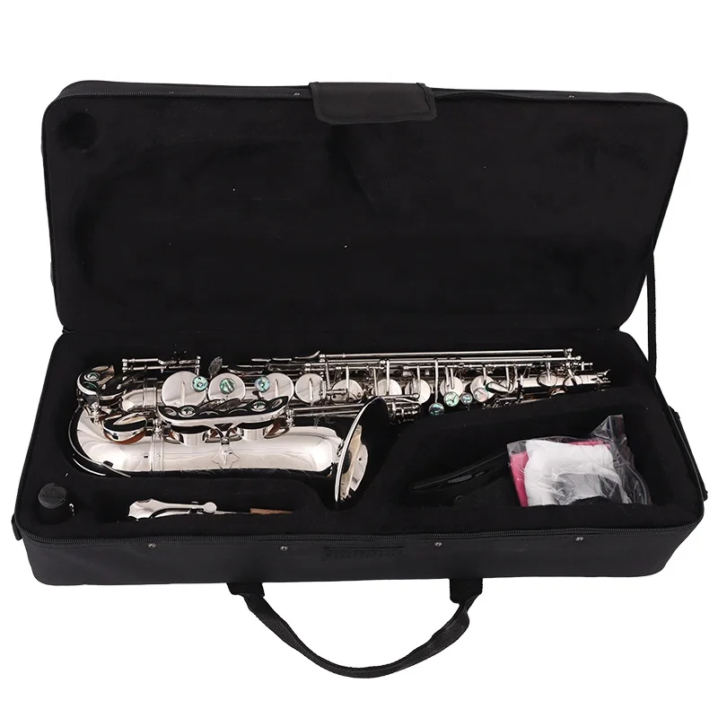 Professional Bullfighter S-30 nickel-plated Finished wind Instrument Sax reeds Professional Eb selme Alto saxophone case