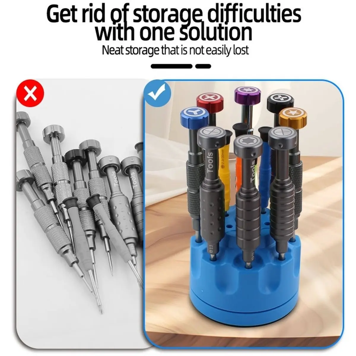 HOT 360° Rotating Multi-Functional Maintenance Tool Storage Rack with Magnet and Multi-Hole Slots 【SPECIAL OFFER】