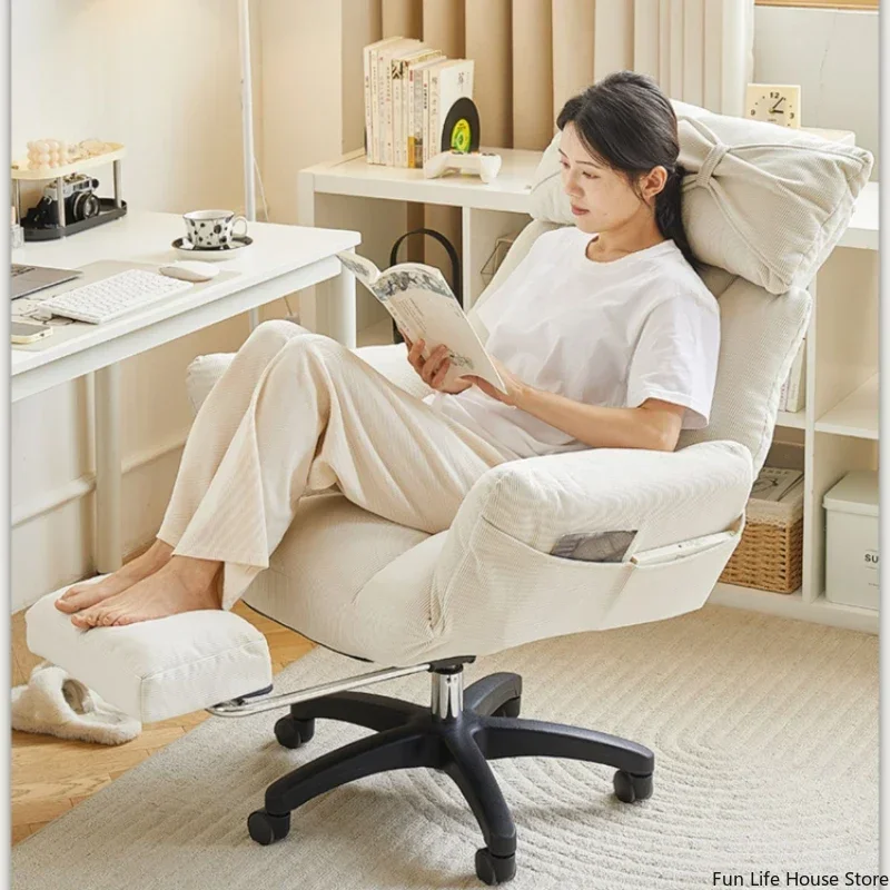 

Luxury Sedentary and Reclining Sofa Computer Chair, Modern Bedroom Study Room Dormitory Company Office Chair, Home Furniture