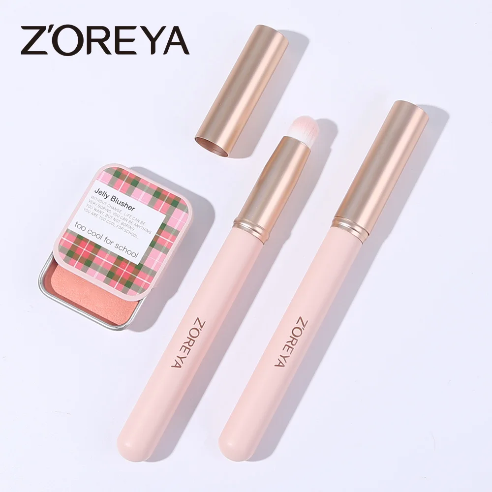 ZOREYA Pink Lip Brushes Concealer Brush Marks Powder Contour Makeup Brush Upgrade Round Head Lip Brush With Cover