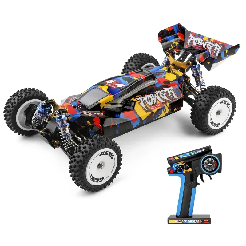 toys 124007 75KM/H 4WD RC Monster Truck Professional Racing High-Speed Drift Remote Control Cars Kids 2.4g Wi-Fi Metal Charger