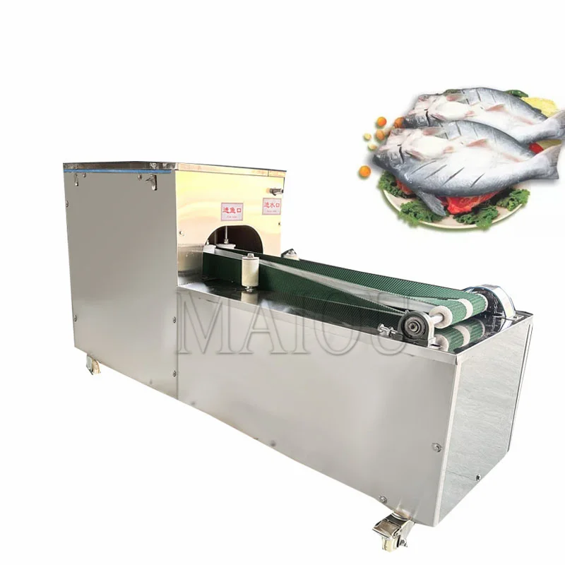 Automatic Fish Belly Opening Viscera Removing Machine Fish Back Killing Cleaning Machine