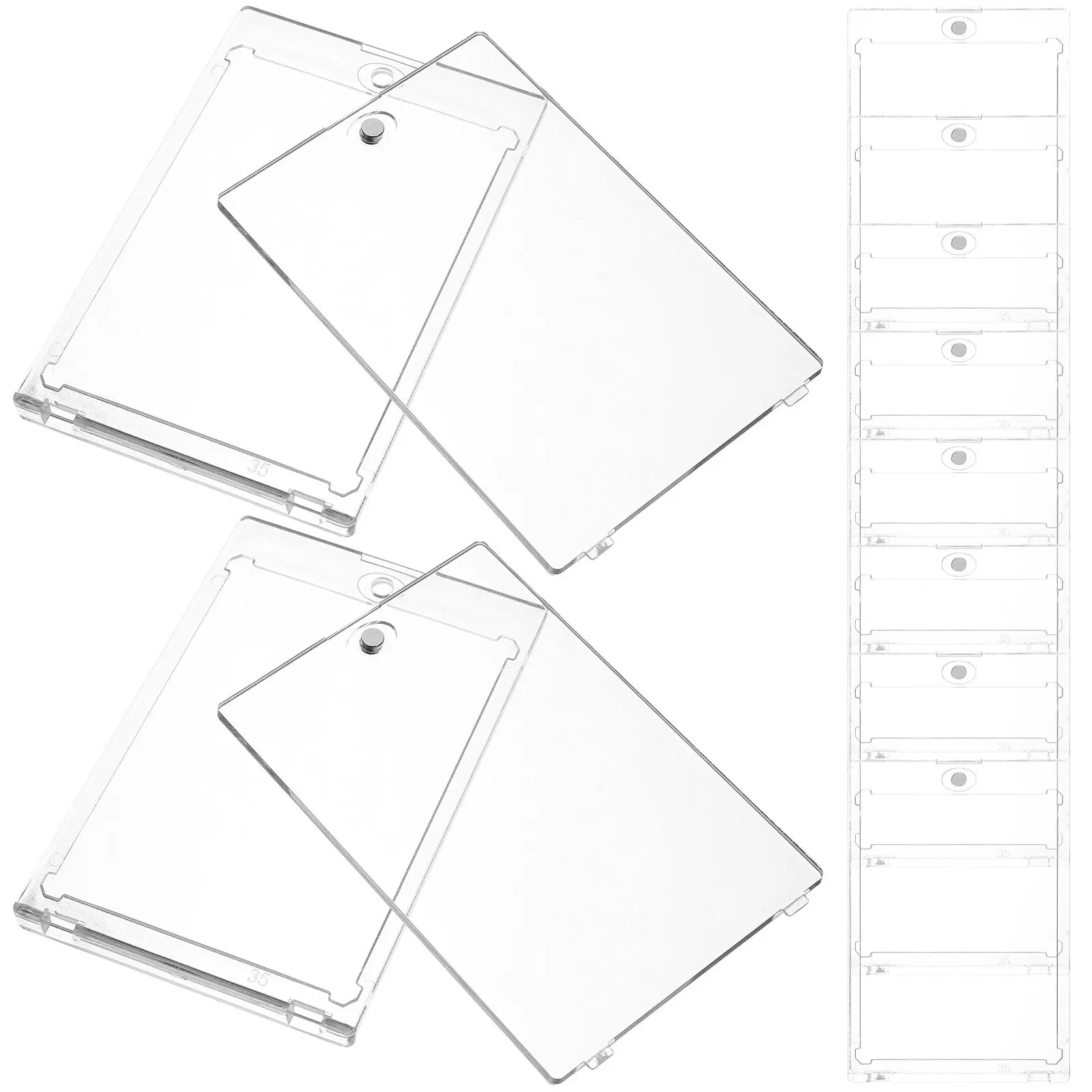 10 Pcs Game Card Sleeve Holders for Trading Cards Sleeves Hard Plastic Protectors